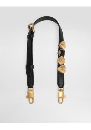 Dolce & Gabbana Calfskin Shoulder Strap - Woman Black Onesize