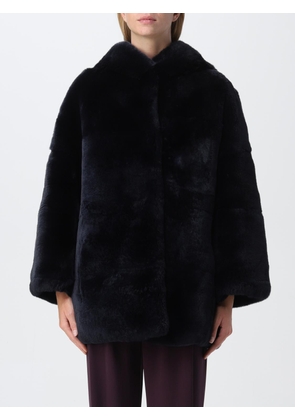 Fur Coat S. W.O. R.D. Woman color Blue