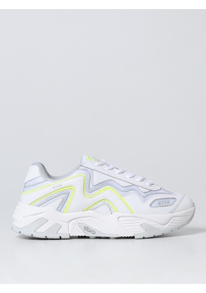 Msgm sneakers in leather and mesh