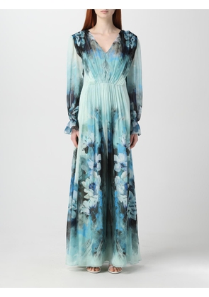 Dress ALBERTA FERRETTI Woman color Gnawed Blue