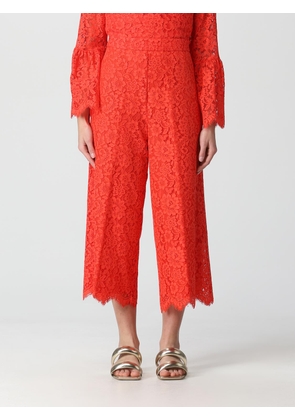 Twinset trousers in macramé lace