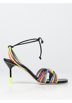 Msgm sandals in multicolor leather