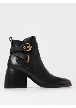 See By Chloé Averi ankle boots in leather with buckle