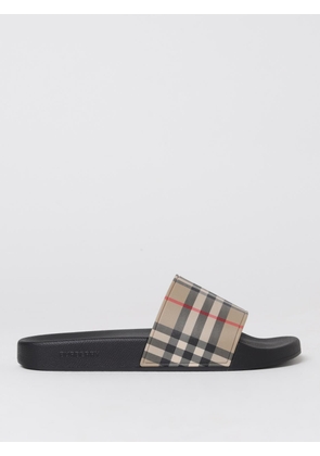 Burberry Furley slides in check rubber