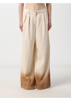 Jeans ALANUI Woman color Yellow Cream