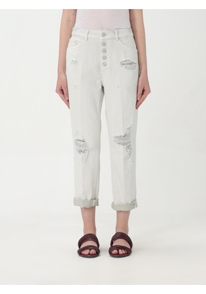 Pants DONDUP Woman color Grey