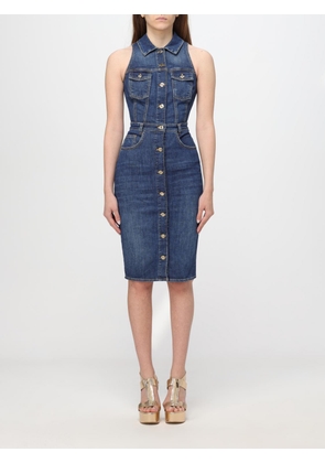 Dress ELISABETTA FRANCHI Woman color Denim