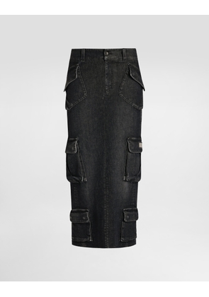 Dolce & Gabbana Denim Skirt - Woman Denim And Jeans Multi-colored 42