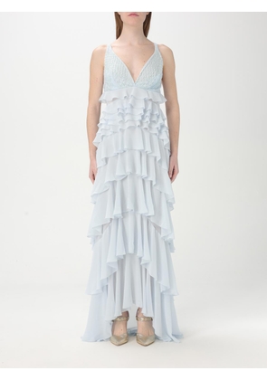 Dress ELISABETTA FRANCHI Woman color Gnawed Blue