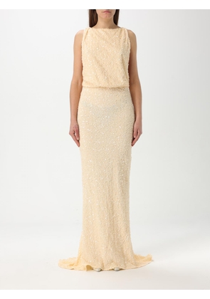 Dress ELISABETTA FRANCHI Woman color Yellow