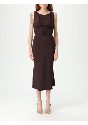 Dress ELISABETTA FRANCHI Woman color Brown