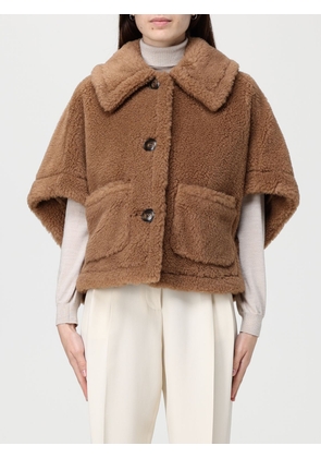 Fur Coat MAX MARA Woman color Camel
