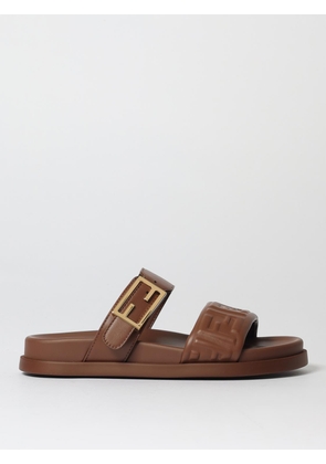 Heeled Sandal FENDI Woman color Brown