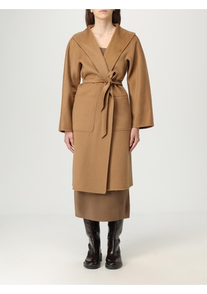 Coat MAX MARA Woman color Camel