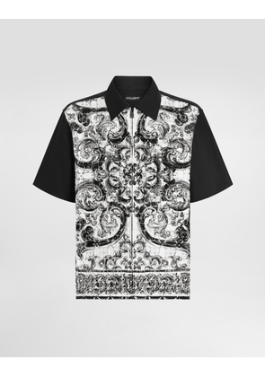 Dolce & Gabbana Majolica-print Hawaii Crochet Lace Shirt - Man Shirts Multicolor 42