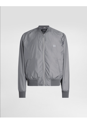 Dolce & Gabbana Technical Fabric Bomber Jacket With Tag - Man Coats And Jackets Grey 50