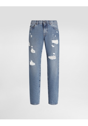 Dolce & Gabbana Classic Cotton Jeans With Tag - Man Denim Multi-colored 52