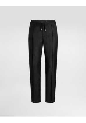 Dolce & Gabbana Tailored Pinstripe Jogging Trousers - Man Pants And Shorts Multicolor 50