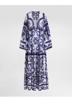 DG EXCLUSIVE Dolce & Gabbana Majolica-print Cotton Dress - Woman Dresses Print 36