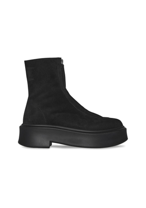 The Row Zipped Suede Boots - Moda Operandi