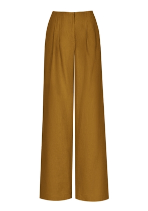Andres Otalora Mucho Mucho Linen Wide-Leg Pants - Moda Operandi