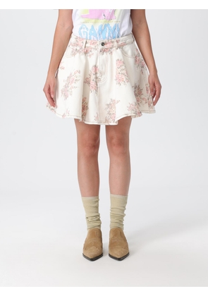 Skirt GANNI Woman color Grey