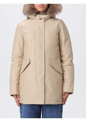 Coat WOOLRICH Woman color Beige