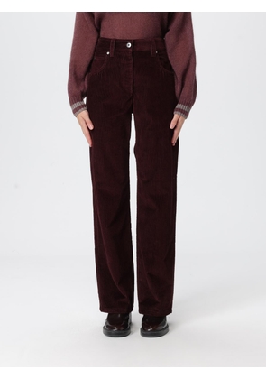 Pants BRUNELLO CUCINELLI Woman color Wine