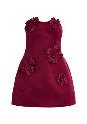 Leo Lin Exclusive Rosario Appliquéd Crepe Bustier Mini Dress - Moda Operandi