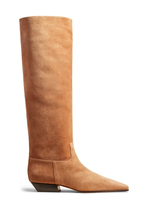 Khaite Marfa Suede Western Knee Boots - Moda Operandi