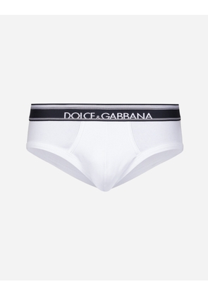 Dolce & Gabbana Slip Medio 2-pack - Man Underwear And Loungewear White Cotton 7