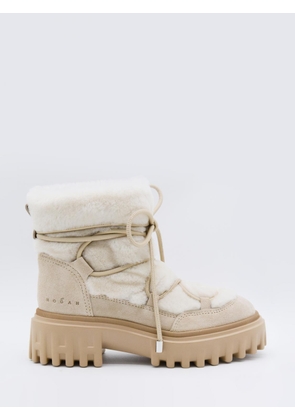 Boots HOGAN Woman color Beige