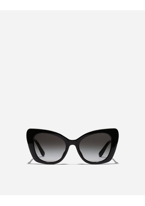Dolce & Gabbana Dg Crossed Sunglasses - Woman Black Onesize