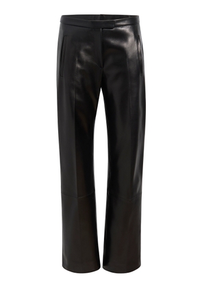 Khaite Miles Plongé Leather Straight-Leg Pants - Moda Operandi