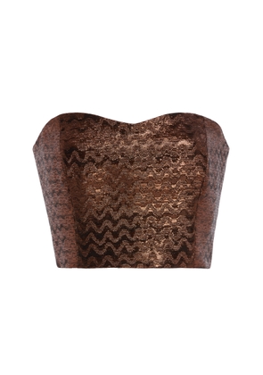 SEV Strapless Jacquard Top - Moda Operandi