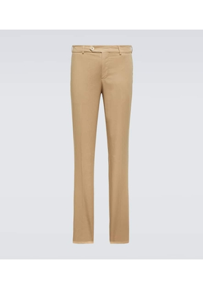 Brunello Cucinelli Cotton-blend slim pants