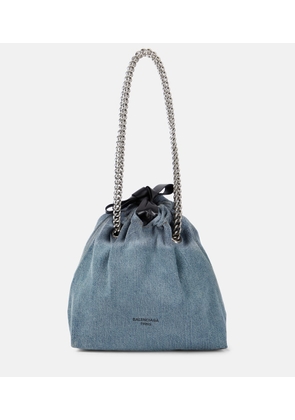 Balenciaga Crush Small denim tote bag