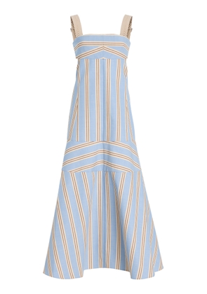 Alexis Talette Striped Cutout Cotton Midi Dress - Moda Operandi