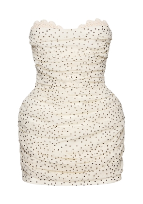 Magda Butrym Polka-Dot Stretch-Silk Mini Dress - Moda Operandi
