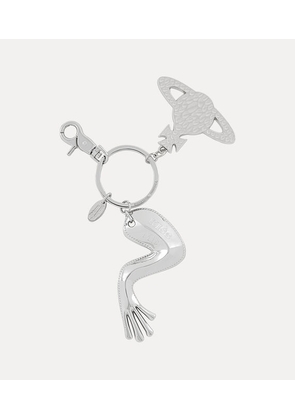 Vivienne Westwood Frog Leg Charm Keyring Metal Silver One Size Unisex