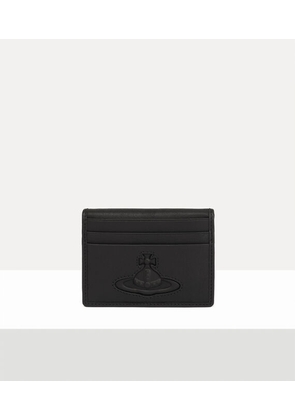 Vivienne Westwood Man Card Holder Smooth Leather Injected Orb Black One Size Men