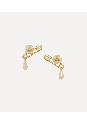 Vivienne Westwood Claude Small Stud Earrings Gold Pearls Women