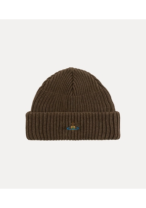 Vivienne Westwood Sporty Beanie Sporty Knit Brown Os-u Unisex