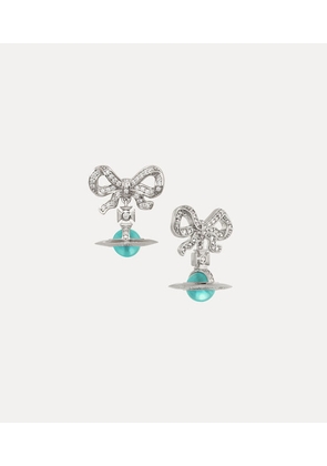 Vivienne Westwood Octavie Earrings Platinum-white-turquoise-cz Platinum-white-turquoise-cz Women