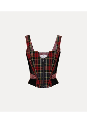 Vivienne Westwood Juliet Corset Scarlet Tartan Red-green 40 Women