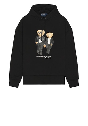 Polo Ralph Lauren Cloud Fleece Novelty Holiday Bear Hoodie in Black - Black. Size L (also in ).