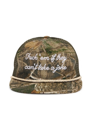 Remington Stone Joker Trucker Hat in Camo - Green. Size all.