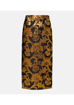 Etro Lame maxi skirt