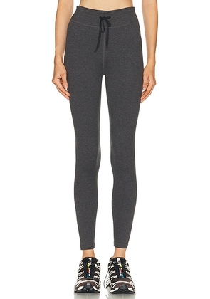 THE UPSIDE Moondance 25 Midi Legging in Charcoal - Charcoal. Size L (also in M, S, XS).