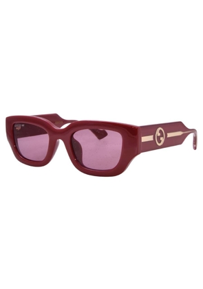 Gucci Red Glitter Cat Eye Ladies Sunglasses GG1558SK 005 51